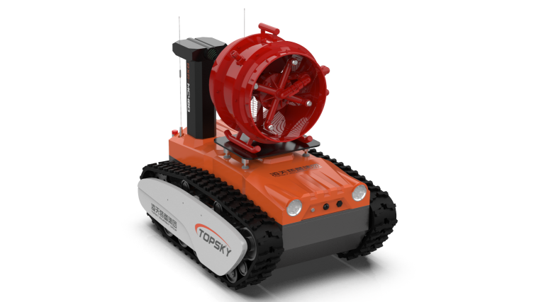 防爆消防高倍数泡沫灭火侦察机器人